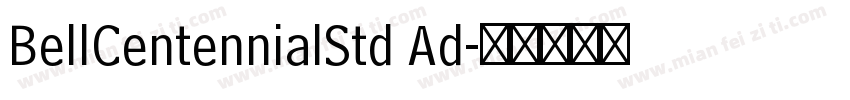 BellCentennialStd Ad字体转换